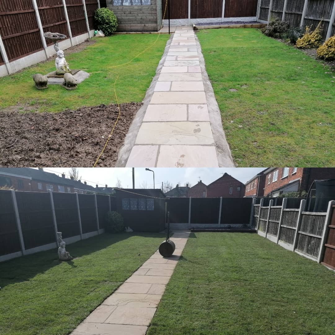 Raised ground and new turf, Shrewsbury